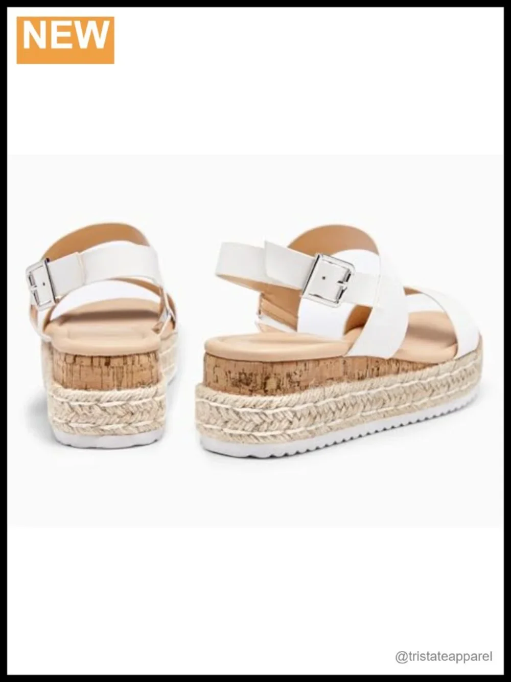 Platform Wedge Heels Sandals Espadrilles Open Toe Dress Shoes with Buckle Ankle